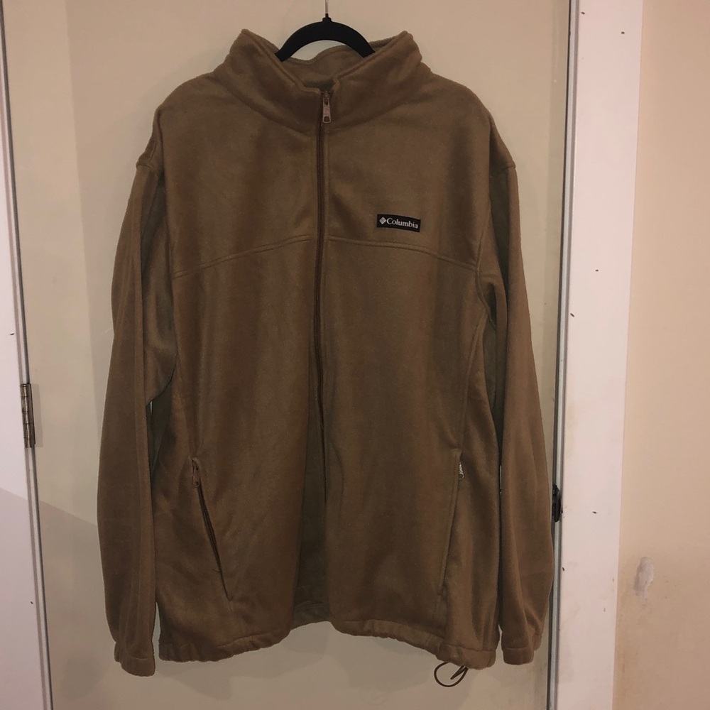 Columbia Men's tan Performance fleece Jacket new without tags